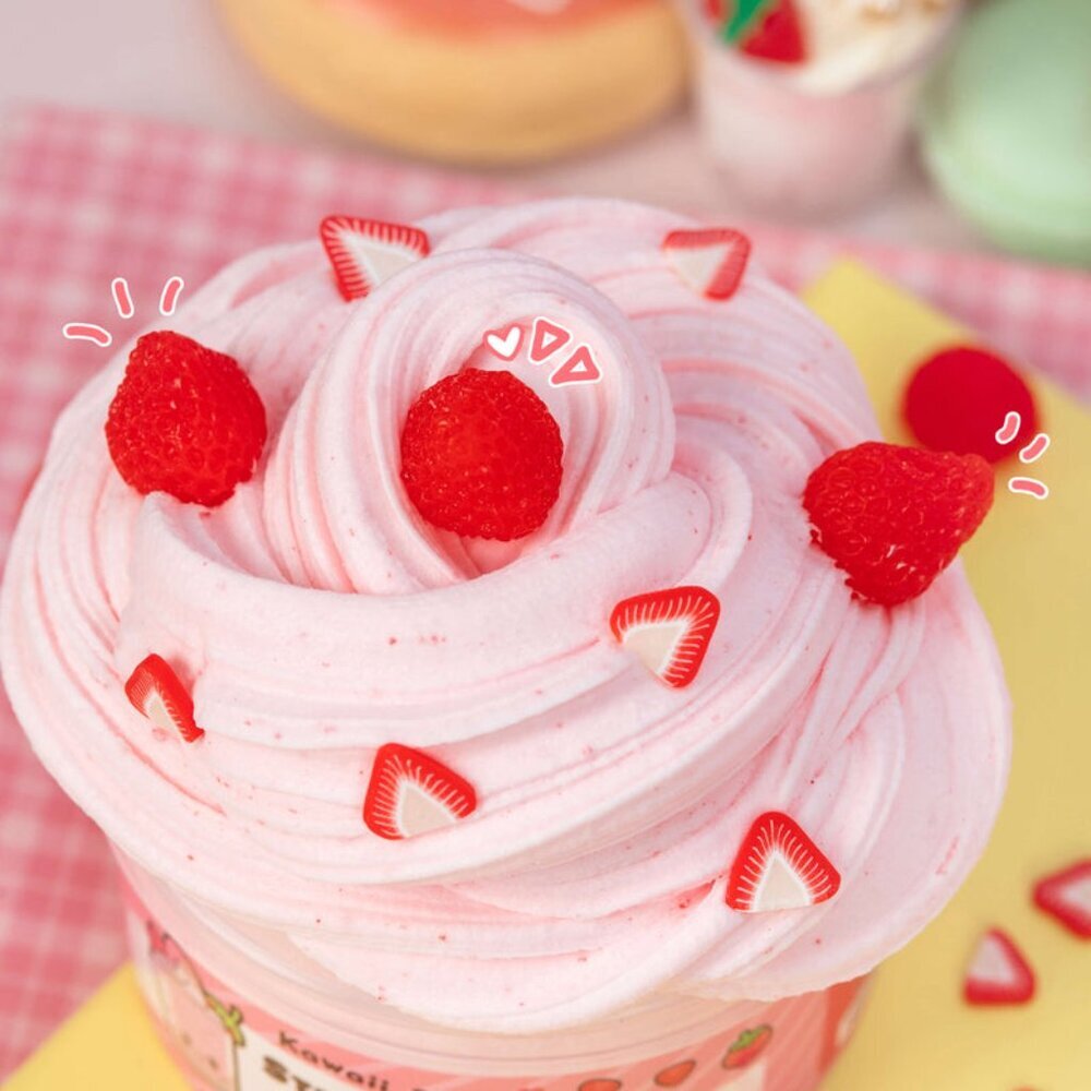 Strawberry Mousse Fluffy Butter Slime - Picture 2 of 7